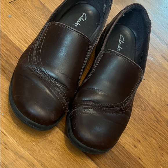Clarks Shoes - Leather Clarks (loafers) Dark Brown